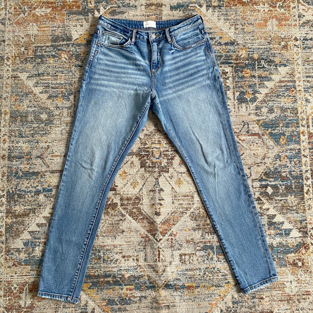 Gilded Intent High rise Ankle Skinny Jeans Size 30 Buckle Brand